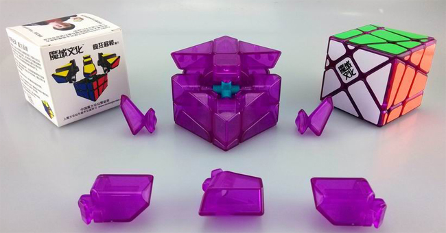 YJ MoYu Crazy YiLeng Fisher Speed Cube Purple - Limited Edition